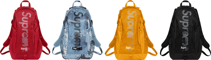 Supreme backpack 20ss large capacity mes...