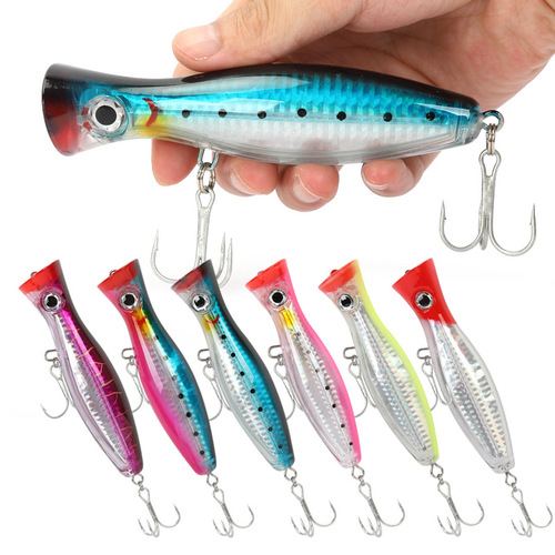 Big wave crawling and hitting the water wave lying 12cm43g Luya bait wave lying bionic fishing bait cocked mouth bass fishing bait P018
