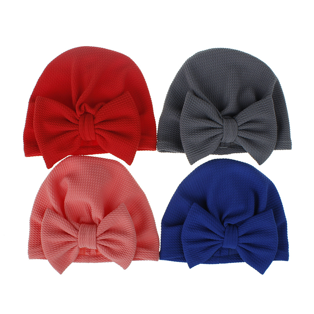 Big Bow Baby Hat 18 Colors New Baby Hat Wholesale display picture 23