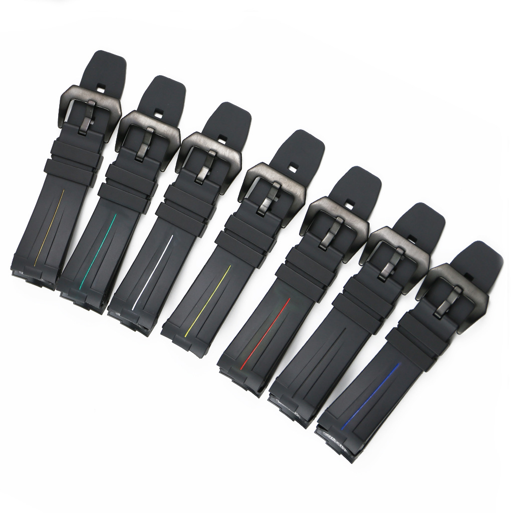 rubber Watch strap watch parts Pin buckle 24mm Suitable for Pena Sea panera motion waterproof silica gel Watch strap