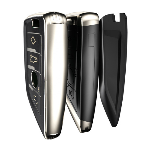 Suitable for BMW Key Case X1 X5 X6 X7 3 Series 5 Series 7 Car Key Case Knife Edge Leather Texture Key Bag