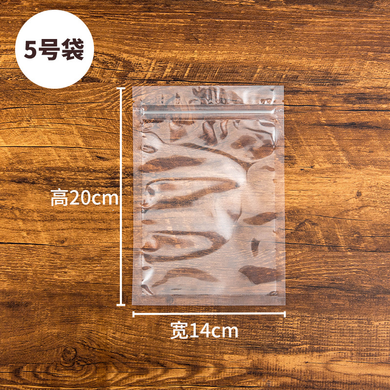 Bolsa ziplock de fruta seca de alta transparencia, bolsa de plástico sellada, bolsa ziplock, embalaje de alimentos, bolsa de huesos, fábrica al por mayor