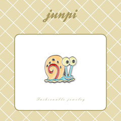 Snail Small Brooch for Women, Cute Anime Style Badges, Cartoon Pin Badges, Trendy and Personalized Accessories for Instagram