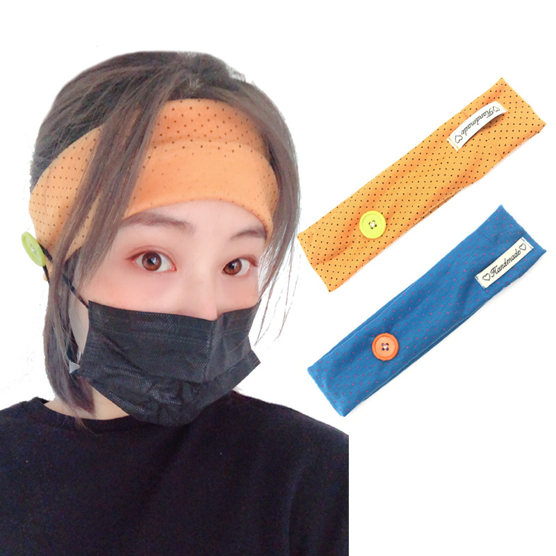 New Fashion Masks Anti-learning Hair Band Fitness Sports Elastic Hair Band Wholesale display picture 5
