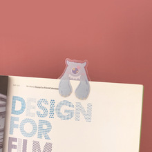 【布谷设计】可爱卡通小怪兽pp材质少女学生迷你镂空书签书页夹