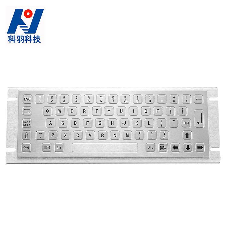 Direct selling Embedded system 64 Flat key All metal keyboard outdoors,Industrial Keyboard