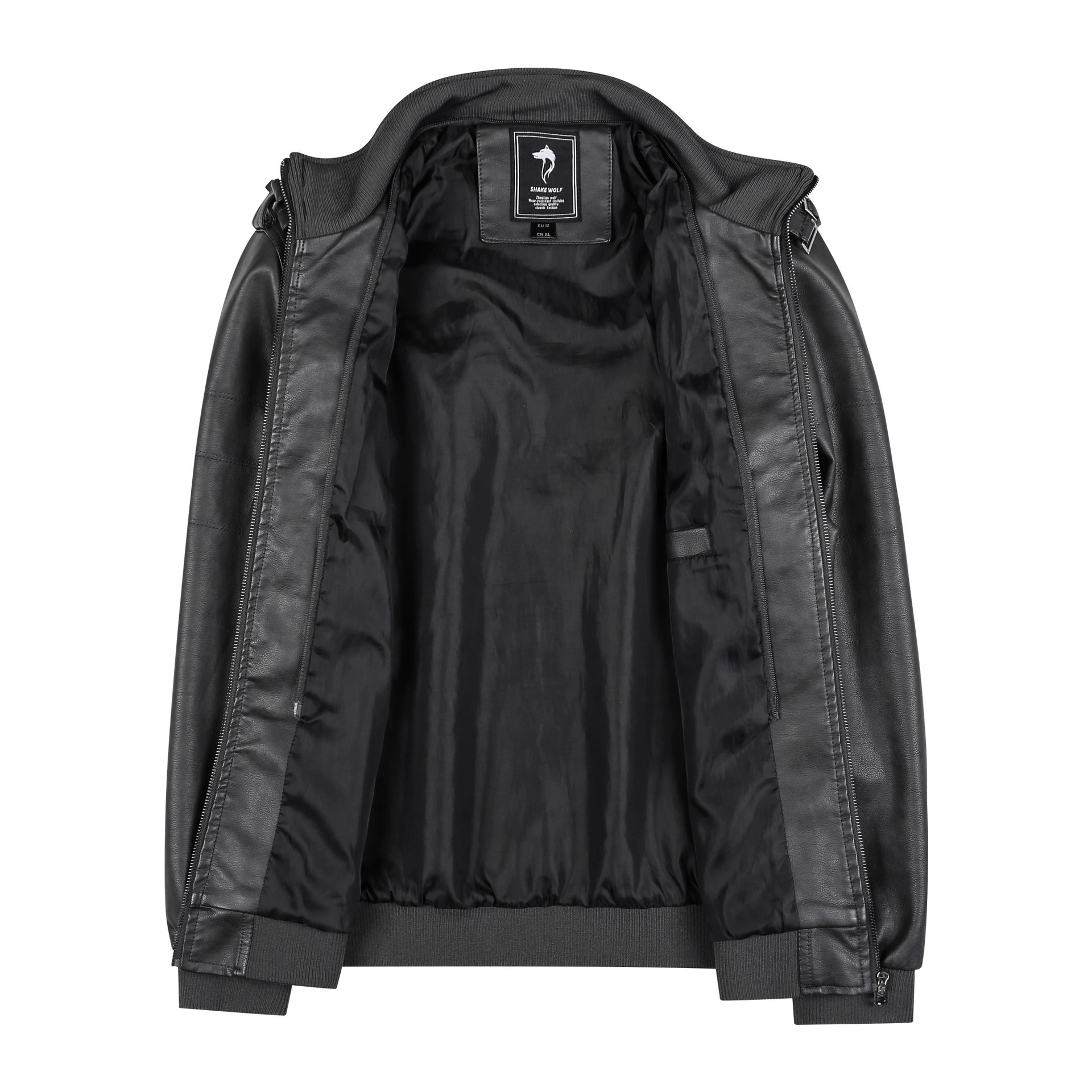 Polyurethane jacket, European style, 2020, lightweight lined, sizes S–3XL