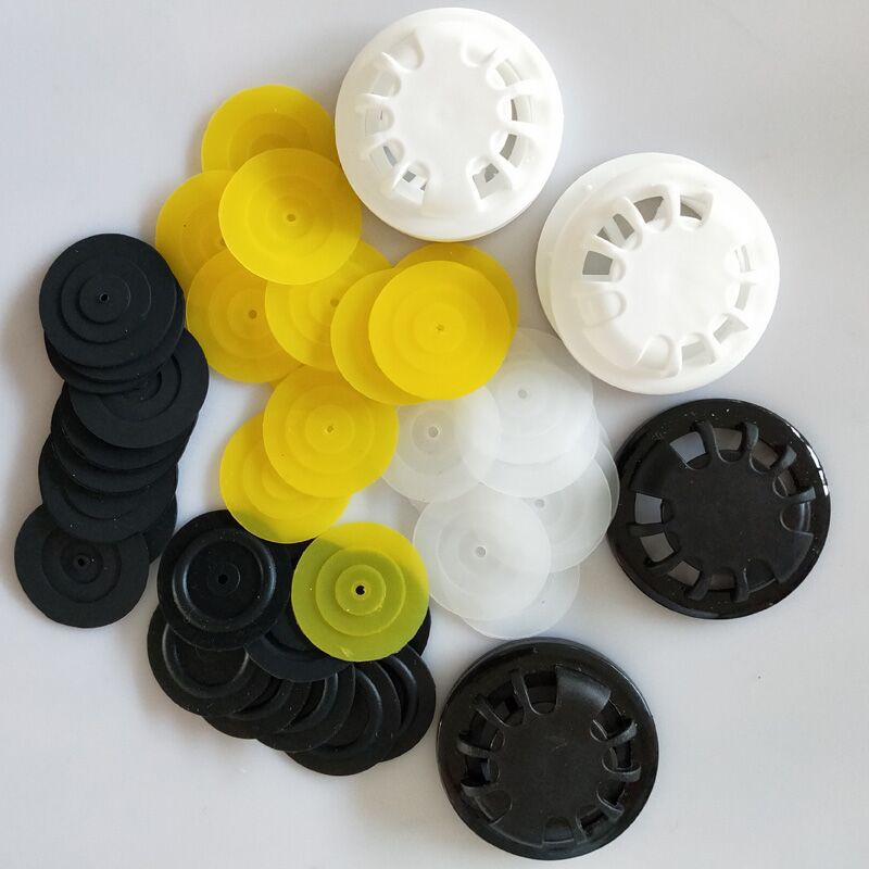 口罩防灰塵呼吸閥 N95口罩專用呼吸閥塑料配件排氣閥閥扣黑白兩色