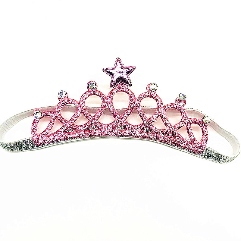 Cross-Border Baby Hair Band Crown European and American Children's Hair Accessories Baby Hair Band Girls Headdress 100 Days Old One Month Old Birthday