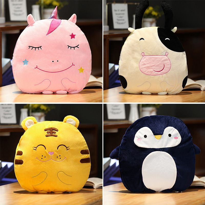 new pattern Cartoon animal Air blanket Cross border unicorn Foldable Pillows summer Office Nap blanket
