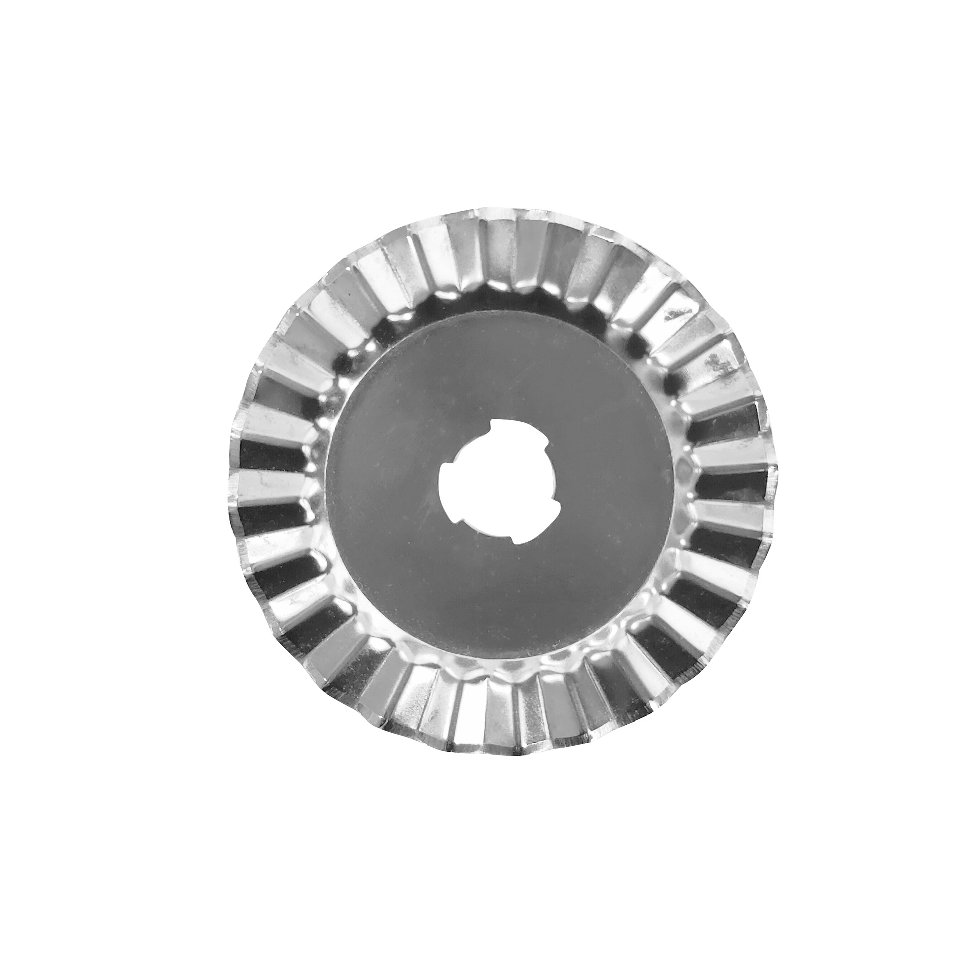 45mm 波浪刀口轮布圆刀片 缝纫用波浪刀片滚轮旋转波浪圆刀片