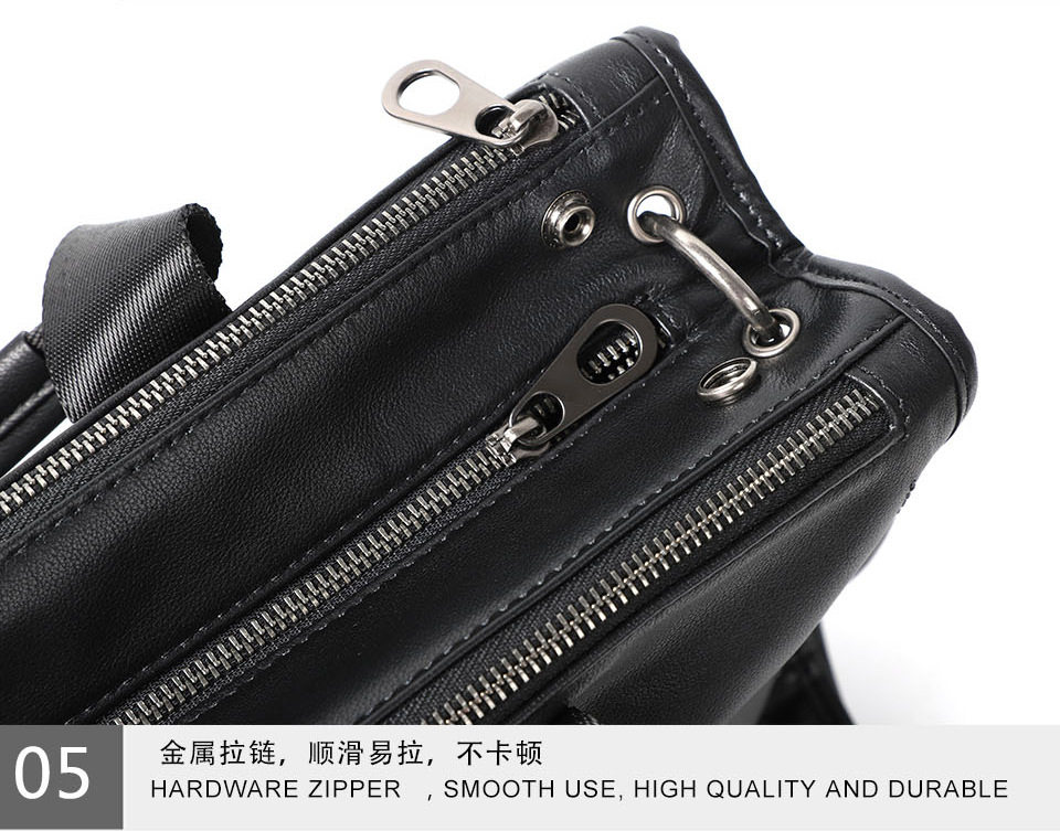 Túi xách tay nam da thật dệt da bò mềm, cặp đeo chéo một vai công sở 42×28,5×14 cm — Dệt da bò cỡ nhỏ, Dây trang trí da bò cỡ lớn, Da bò lớn dệt, Dệt Da Cừu Cỡ Nhỏ chi tiết 26