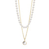 Pendant from pearl, necklace, chain for key bag , simple and elegant design