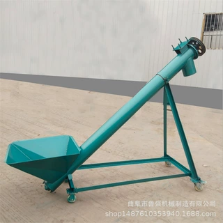 鲁强输送上料机 生产电动螺旋输送提升机 小型管式输送给料机批发