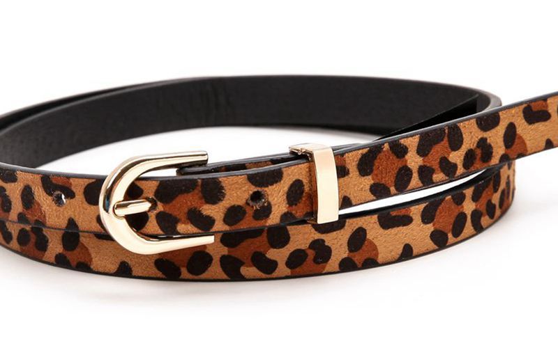 Popular Brown Suede Leopard Pattern Fashion Versatile Women's Belt 2021 New_voghion.com