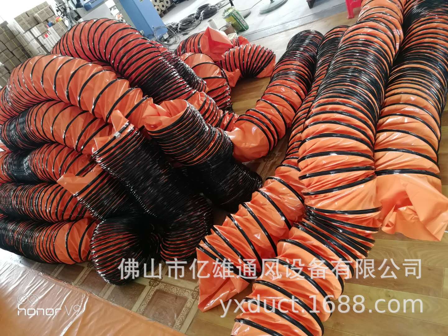 厂家生产，批发伸缩通风管，耐高温风管，PVC风管，阻燃通风管