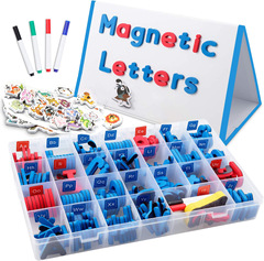 One-piece cross-border learning toy, Eva foam magnetic English letter sticker set + triangular magnetic whiteboard set