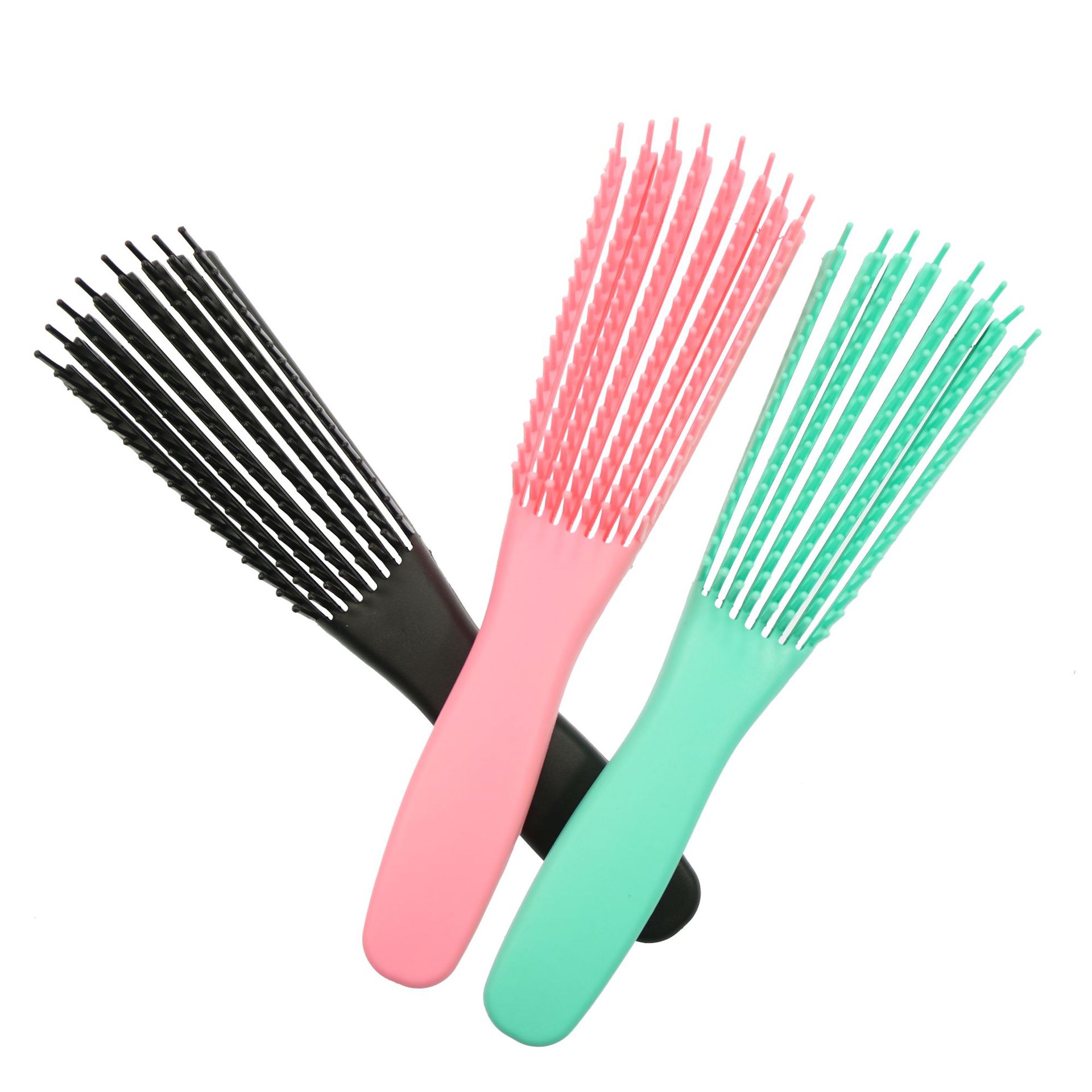 5#mini便携式八爪梳 干湿两用顺发梳 造型梳 按摩梳