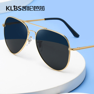 2020 new pattern Polarizer man Retro Sunglasses Metal Pilot Sunglasses men and women currency Drivers mirror wholesale