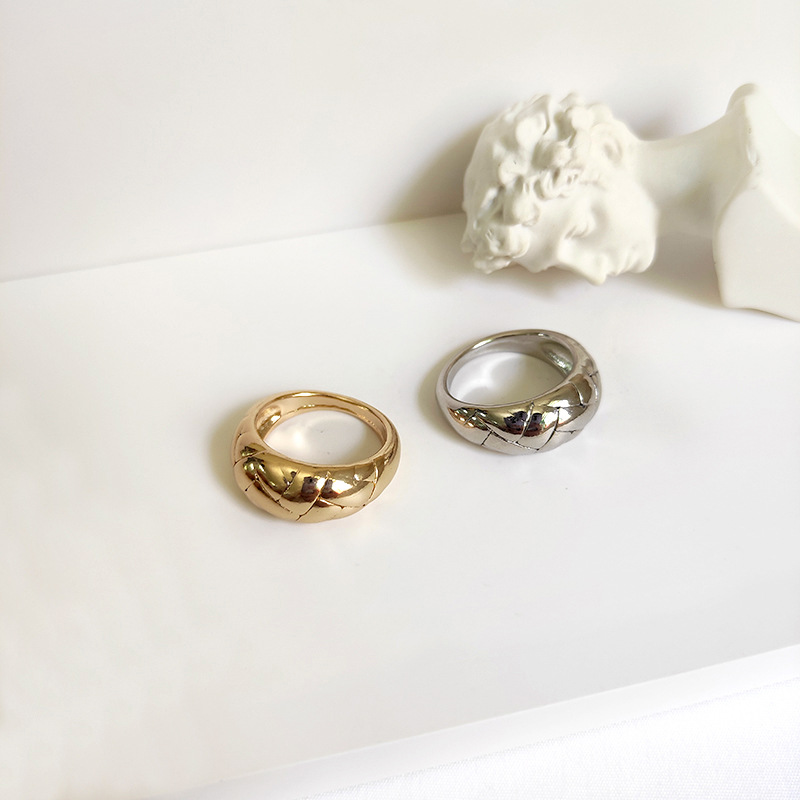 1 Piece Fashion Solid Color Zinc Alloy Plating Womenu0027S Rings