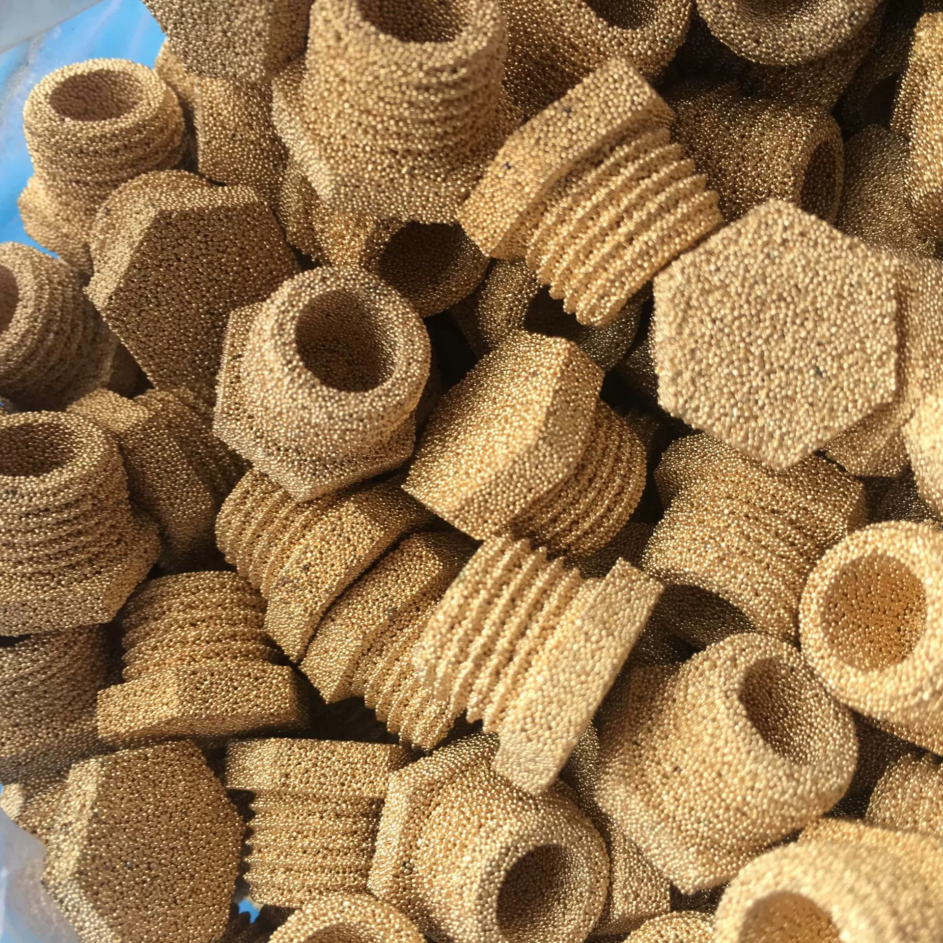 供应铜烧结G1/4六角堵头电磁阀1/8-2寸尖头气动消声器空压机气控