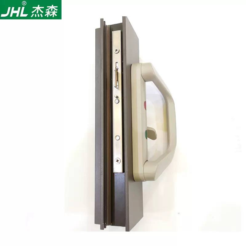 杰森五金推拉门多点锁拉手 重型移门双钩把手 铝合金推拉门五金