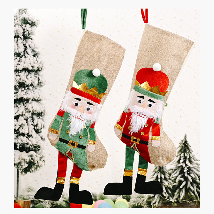Walnut Soldier Christmas Stocking Candy Bag display picture 11