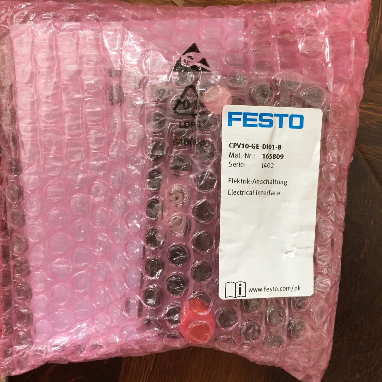 德国FESTO费斯托CPV10-GE-DI01-8 电接口165809