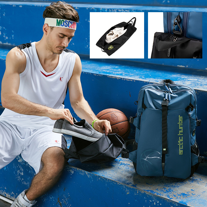 跨境新品防水篮球背包户外休闲包鞋位大容量双肩包运动健身旅行包