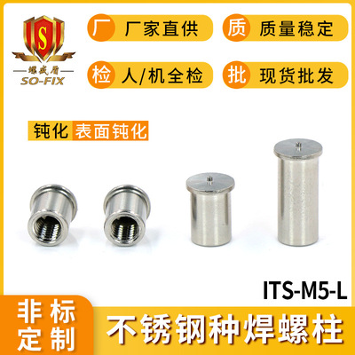 304不锈钢种焊螺母柱 ITS-M5M3M4M6储能焊接植焊螺柱内牙碰焊螺杆|ru