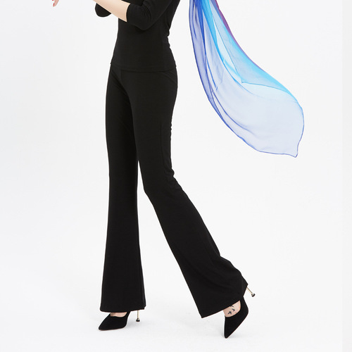 Dance Pants for Women, Belly Dance Performance Pants, Gymnastic Dress Pants, Wide Leg Pants, Latin Dance Practice Pants, Model Catwalk Pants