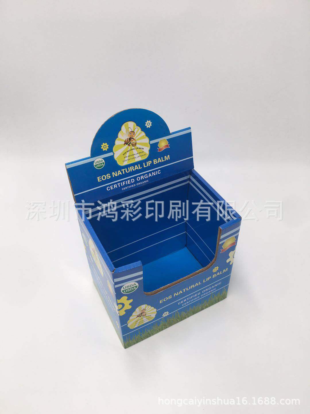 厂家专业生产纸展示架 PDQ  可订 制各种纸质的展示盒 化妆品盒