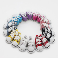 5cm Canvas Shoes, 6-inch BJD Doll Dress-up Casual Shoes, 15cm Cotton EXO Plush Doll Shoes