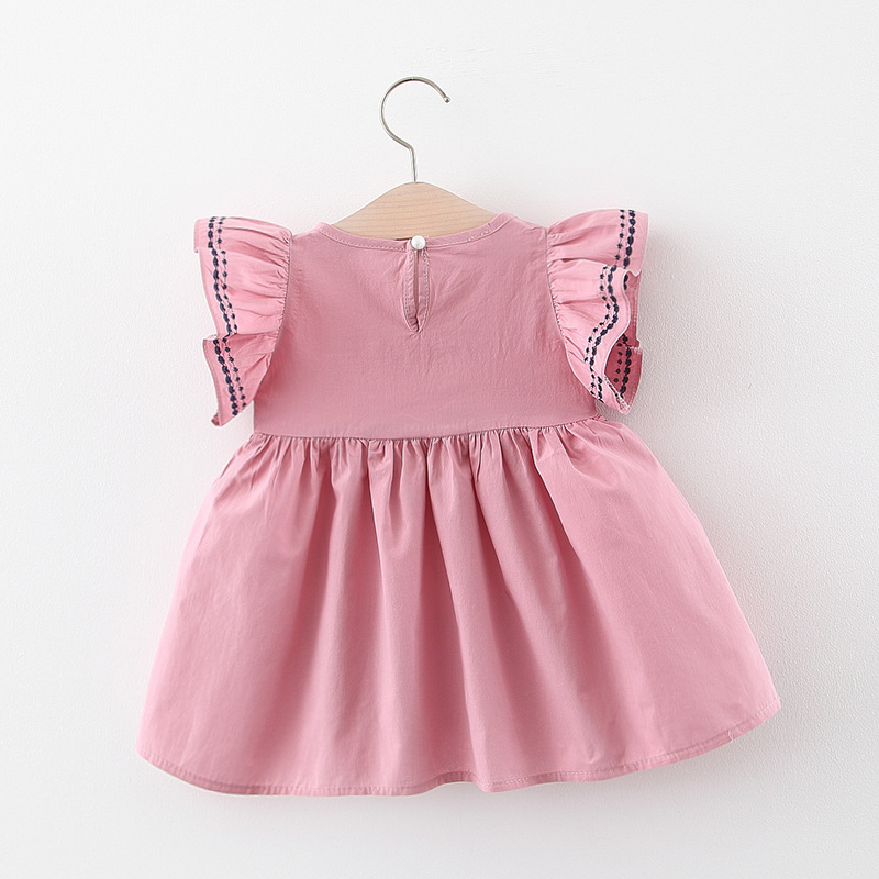 Children's clothing 20 summer girls' dress 0-23 years old children's baby solid color sleeveless vest skirt infant skirt