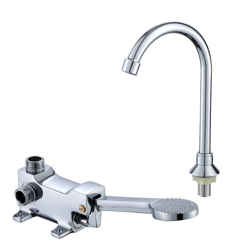 Hui Ci Hospital laboratory cold and hot regulating foot pedal valve faucet switch basin foot pedal mixing valve undefined