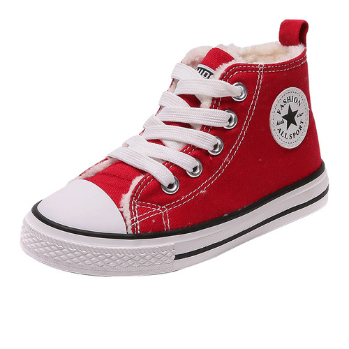 Children's cotton shoes, girls' cotton-padded warm children's shoes, boys' velvet canvas shoes, baby's second cotton shoes  winter new style