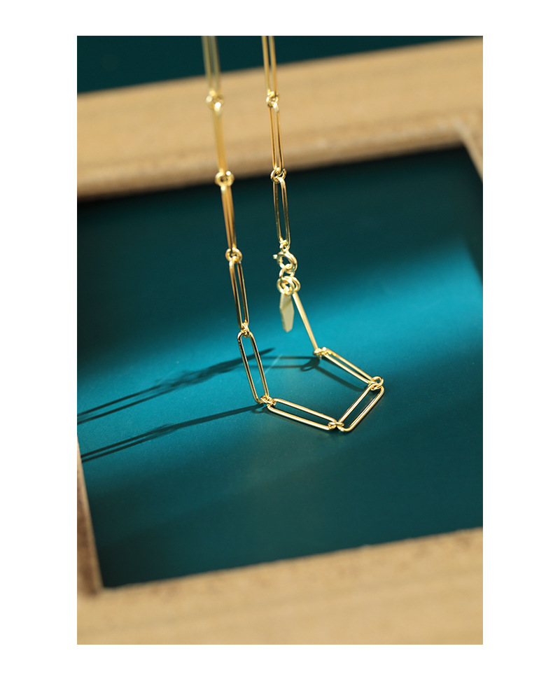 Sweet Geometric Sterling Silver Plating Necklace display picture 7