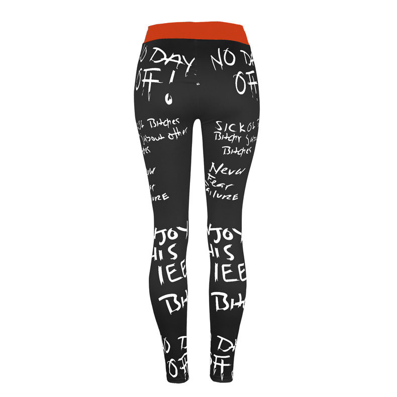 Leggings deportivos ajustados estampados NSZH28612