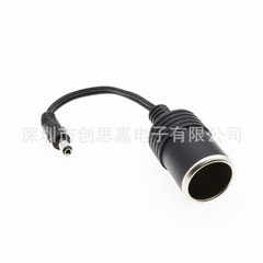 Universal 12V/24V DC 5.5*2.1mm Plug to Cigarette Lighter Mother Connector Full Copper 10A 120W Car Charger Cable 30cm
