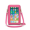 Polyurethane capacious one-shoulder bag, universal mobile phone, 2020, Korean style, touch screen