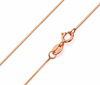 Necklace, short chain for key bag , golden accessory, silver 925 sample, 18 carat, pink gold, wholesale