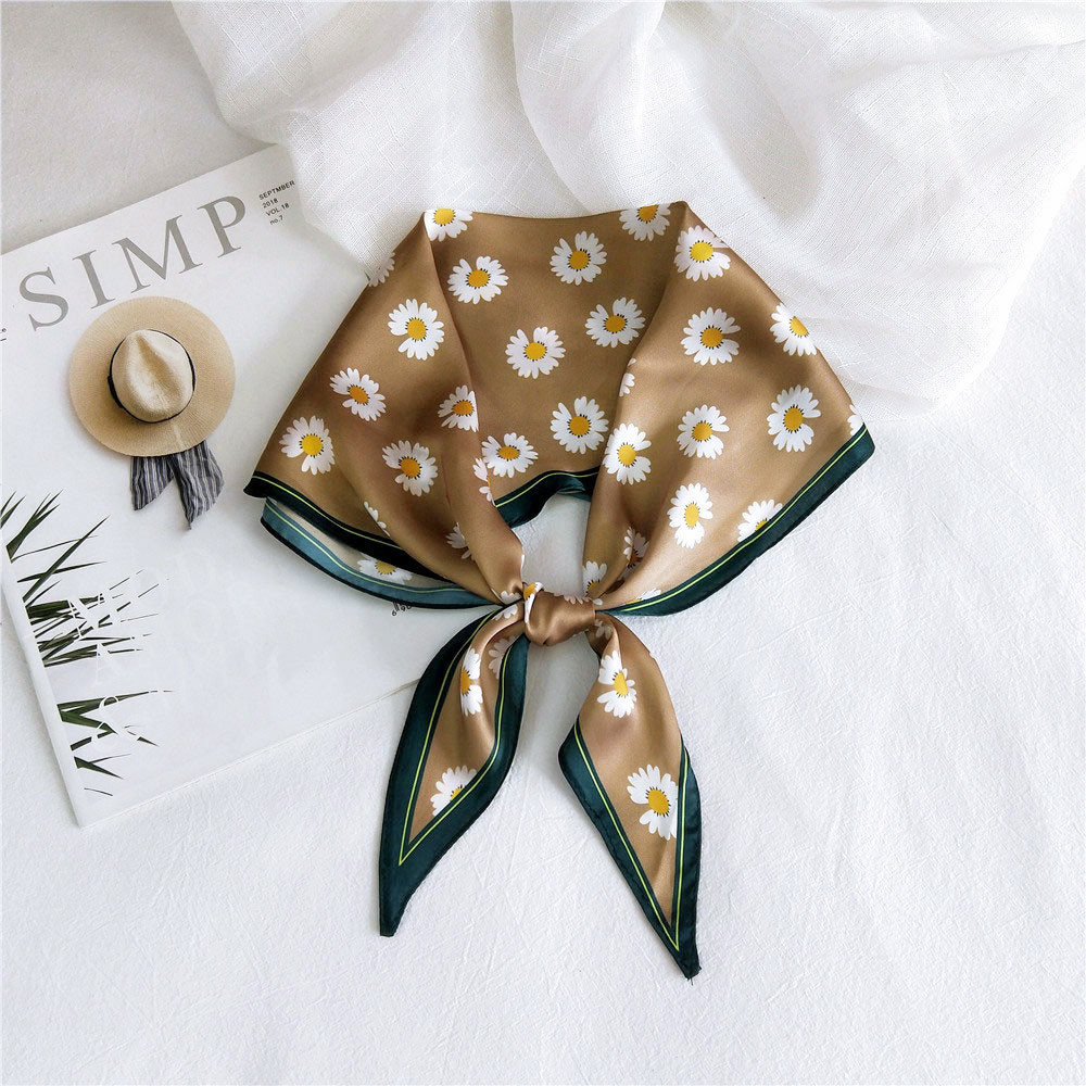 Daisy Black Scarf