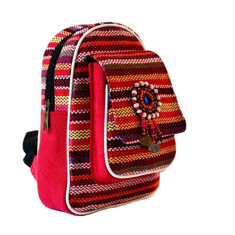 Yunnan Lijiang Dali estilo étnico especial niños mochila casual moda retro estilo mochila de lona