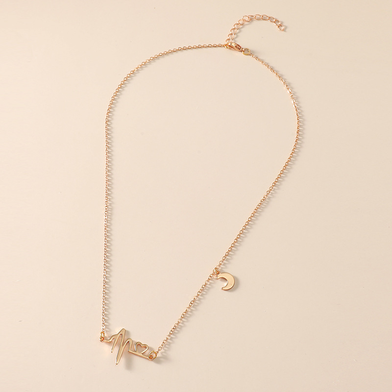 Niche De Mode Collier De Lune En Alliage De Tendance Rétro Simple display picture 2