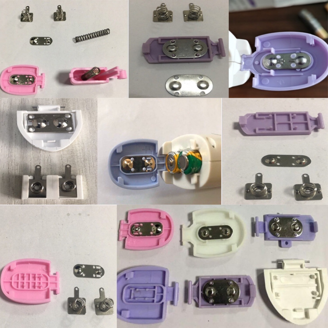 厂家生产额温枪红外线体温枪5号7号电池弹簧片接触片导电片