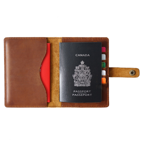 Travel abroad passport bag, convenient multi-functional document bag, passport holder, document bag storage bag, ticket holder protective cover