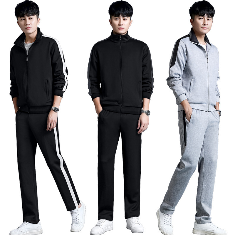 Couple Sports Suit Men's Sweatshirt 2021 Spring New Large Size Loose Casual Two-Piece Running Long-Sleeved Sportswear