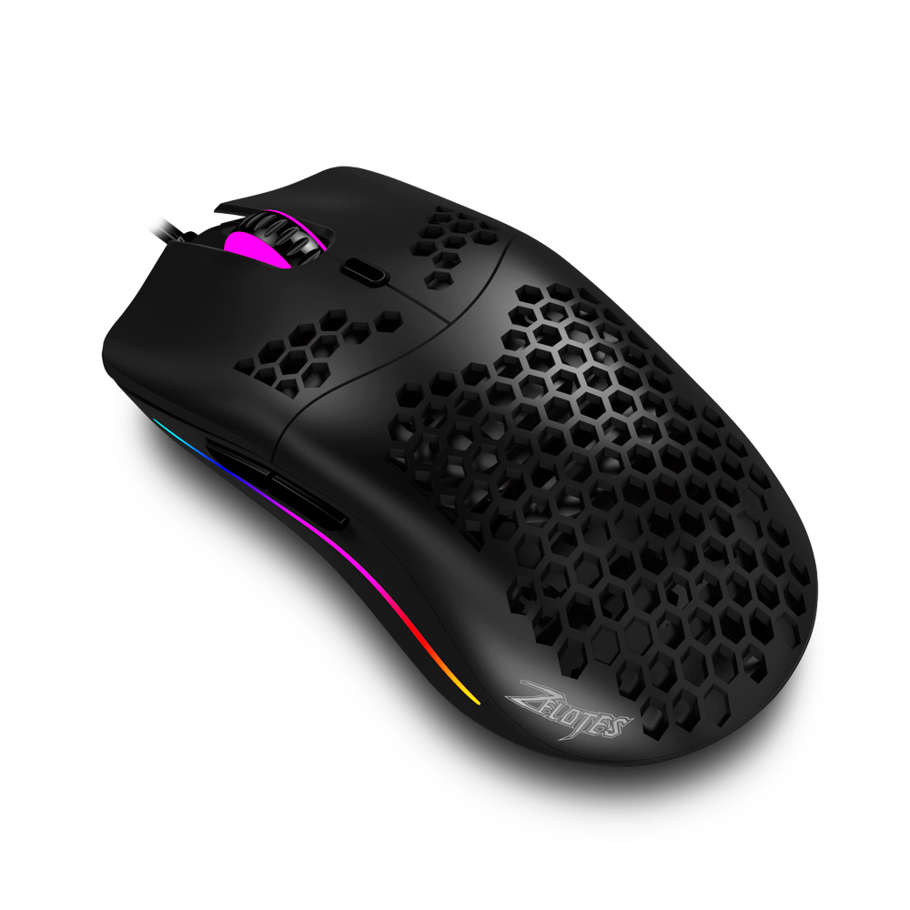 ZELOTES Mastering C7 Cave Mouse Honeycomb Laser Mouse Hollow…