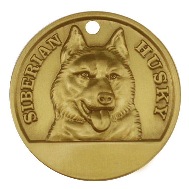 多種類金屬狗牌定制純銅立體浮雕金屬寵物身份牌防丟刻字狗牌