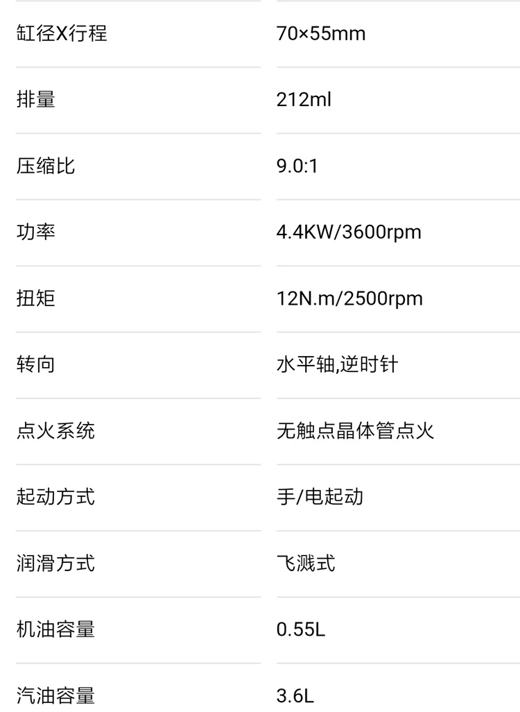 Chongqing single cylinder air-cooled 168F170 Gasoline Engine 7 horsepower small polishing machine micro-Tiller water pump thread